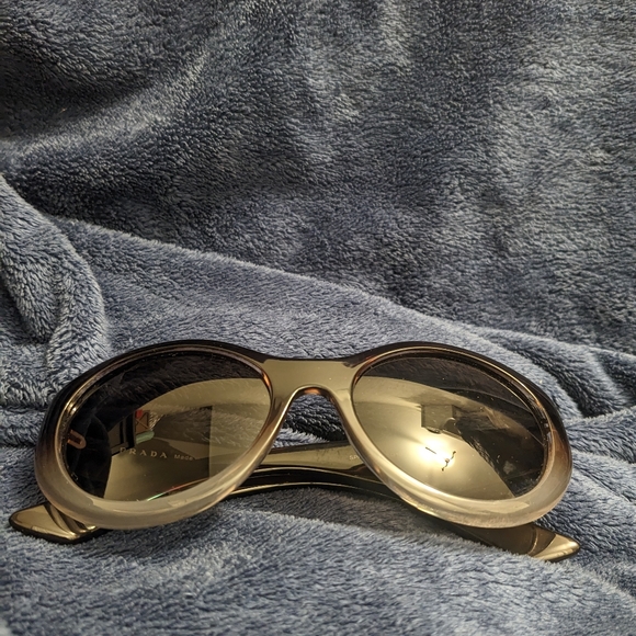 PRADA SPR 30P Brown Gradient/Polarized PDM-6E1 Sunglasses 55-19-140 EUC - Picture 13 of 16